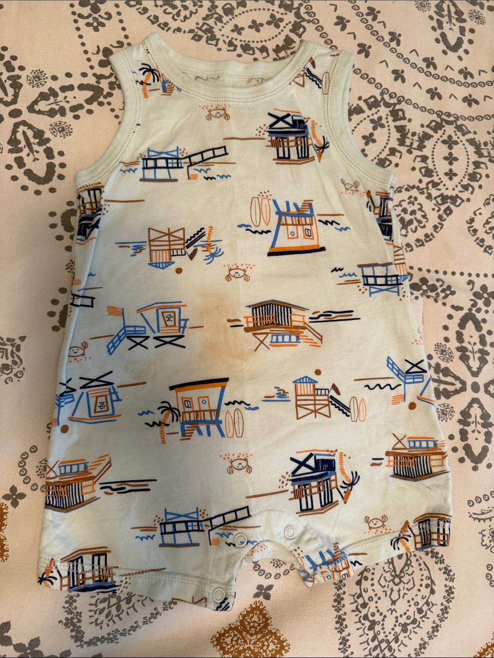 18 Month Baby Tank Romper Set of Three - Picture 6 of 9